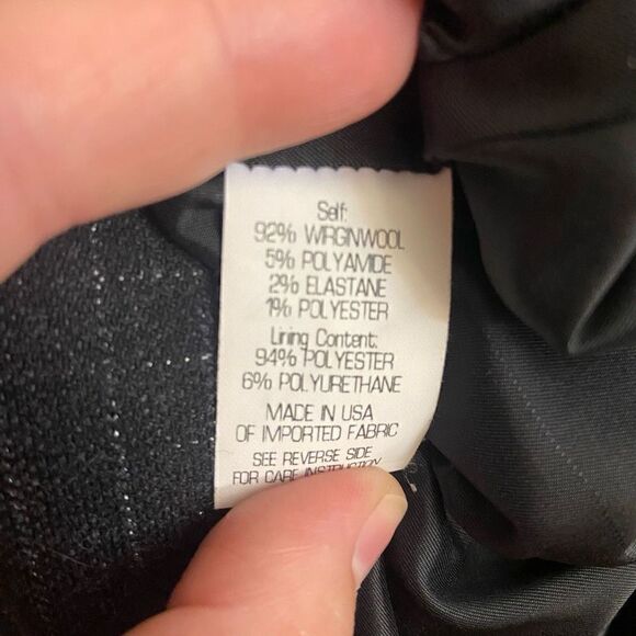 Theory Virgin Wool Sleeveless Sheath Dress Black Metallic Silver Window Pane 6 - Picture 5 of 6